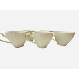 JOHNSON BROS REGENCY Made in England Snow White set of 5 Tea Cups